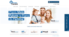 Desktop Screenshot of fundoparana.com.br